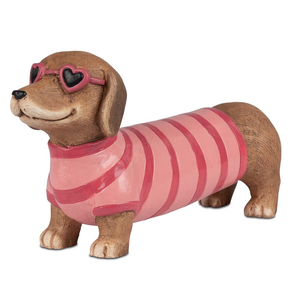 Dackel 42 cm handbemalt wetterfest 707079 formano